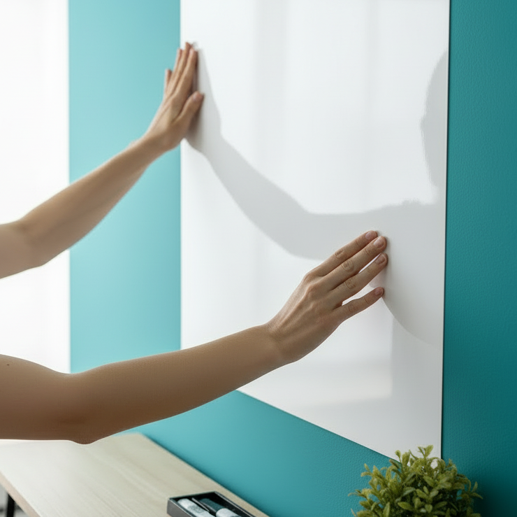 make sure the camera angle is different so we cant see her face also make the board glossy and bigger (remove cables from desk)